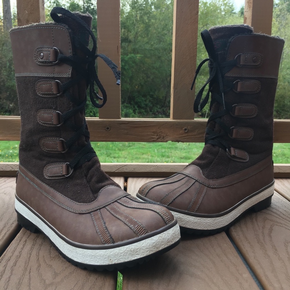 Ugg rain boots duck boots wool lined